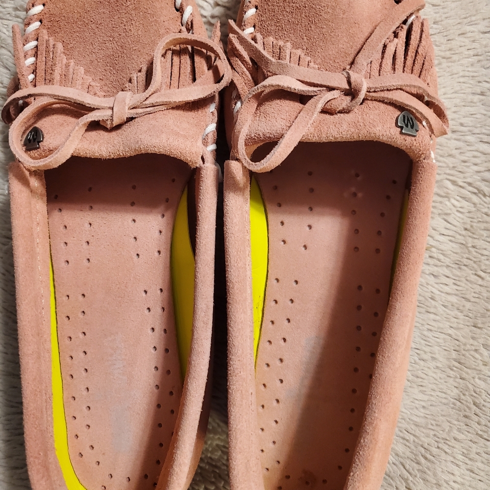 Brand new Minnetonka Moccasin, size 9 Pink Taffy